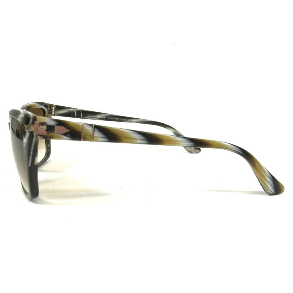 Persol Sunglasses 3023-S 954/51 Brown White Cat Eye Frames Brown Gradient Lenses